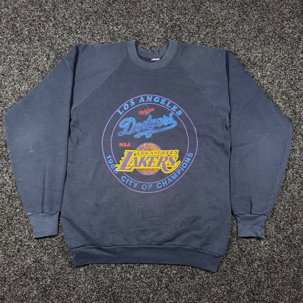 Vintage 1988 Los Angeles Dodgers Lakers City of Champions Crewneck Sweatshirt